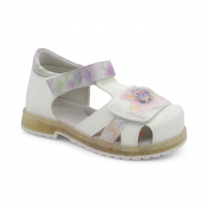 LED-сандалии С552-13 бело фиолетовые