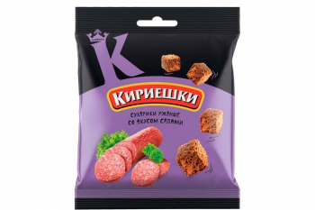 «Кириешки», сухарики со вкусом салями, 40 г