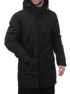 8893 BLACK Куртка мужская зимняя облегченная (130 гр. холлофайбер)