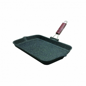 Сковорода-гриль GRANITO XL 43x26см со складной ручкой