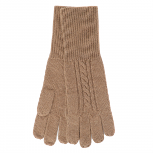 Женские перчатки MAISON DAVID Camel hair gloves