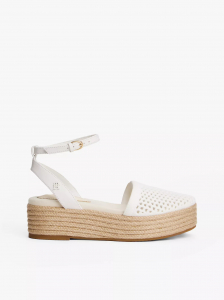 Mesh Platform Espadrille Sandal