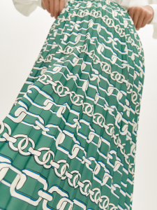 Юбка-миди с радиальным гофре