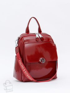 Рюкзак женский кожаный 21023-8 wine red Polina&Eiterou  в Новосибирске
