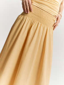 Юбка на широкой резинке из хлопка