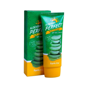 [Истекающий срок годности] Солнцезащитный крем Farm Stay с экстрактом алоэ - Aloevera Perfect Sun Cream SPF50+ PA+++, 70 мл