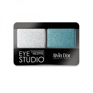 Тени для век двойные EYE STUDIO Alvin D`or многоцветный 16 серебристый