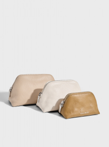 Набор женских косметичек COCCINELLE TRIS TRAVEL BEAUTY GRAINED LEA