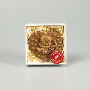 Шоколадная фигурка Сердце с купидоном 2