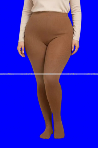 Ажур колготки для бабушек в рубчик