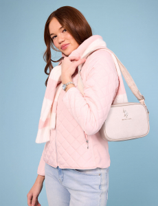 CLASSIC ZIP METALLIC CROSSBODY BAG