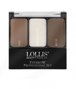 Тени для бровей LOLLIS Eyebrow Professional Set тон 01 Light  Меркер Косметика