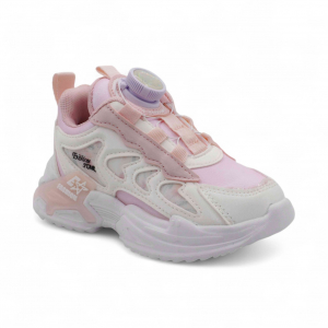 Кроссовки В7011-13 бежево розовые