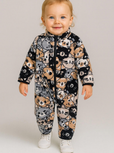 Комбинезон флисовый для девочки