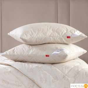 CASSIA КАЛАХАРИ Подушка стег 50х70,1пр.,хл./вербл.шерсть/микровол.