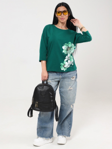 Мимулус - футболка зеленый