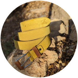 Ab.Zapatos Pelle cinturon (140) Amarillo