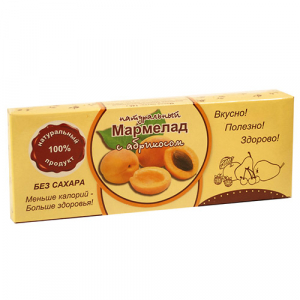 Натуральный мармелад Абрикос 140г  (15шт/кор)
