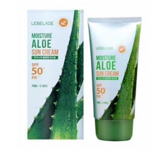Крем солнцезащитный с экстрактом Алоэ LEBELAGE  SPF50+ PA+++, 70 мл