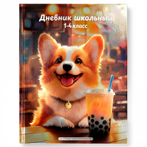 Дневник школьный 1-4 класс, А5+, 48 л, твёрдый переплёт 7БЦ, печать по фольге, глянцевая ламинация