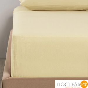 SleepiX ЮКО беж. Простыня на резинке 90х200+25, 1пр., модал/бамбук