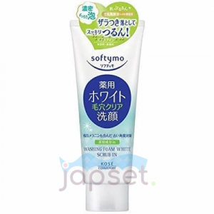 Kose Softymo Cleansing Foam Scrub In Пенка-скраб для умывания, с отбеливающим эффектом, 150 гр