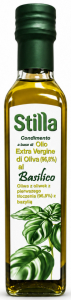 Оливковое масло Extra Virgin с базиликом Stilla Basilico первого холодного отжима (ароматизированное) 250 мл