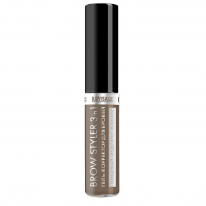 Гель-корректор для бровей Brow styler LUXVISAGE коричневый тон 02 капучино эффект «мокрых волосков»