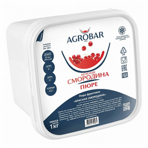 Пюре Красная Смородина (Агробар) замороженное, 1 кг