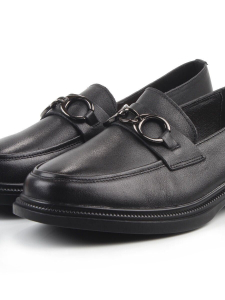 06-DYL122-1 BLACK Туфли женские (натуральная кожа)