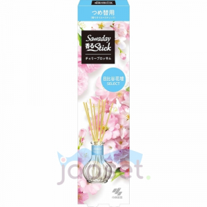 Sawaday Fragrant Stick Освежитель воздуха для дома, с палочками, с ароматом цветущей вишни, запасной блок, 70 мл