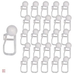 Крючок для штор с роликом, 100 шт