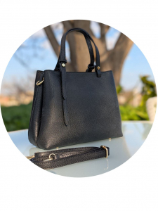 Итальянская сумка из натуральной кожи PELLE Kadrya Negro