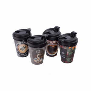 Термостакан MOTTO 400мл микс цветов