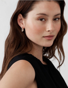 Square Huggie Earrings