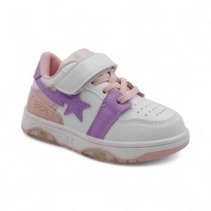 Кроссовки летние В791-23 бело розовые