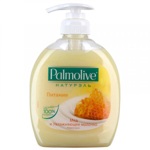 Palmolive Жидкое мыло Натурэль Питание Мед и Увлажняющее молочко 300 мл