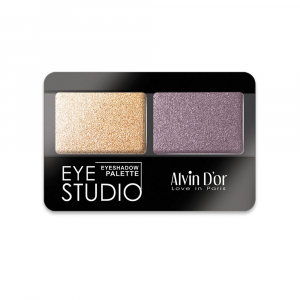 Тени для век двойные EYE STUDIO Alvin D`or многоцветный 17 Золотисый, коричневый