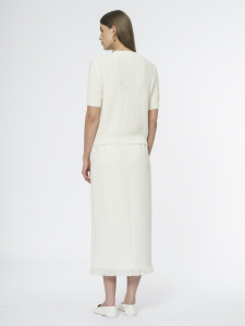 Вязаный кардиган с коротким рукавом