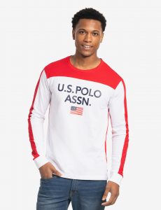 U.S. POLO ASSN. PIECED T-SHIRT