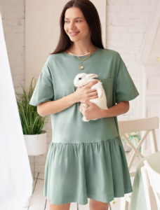 Платье из премиального хлопка с эластаном