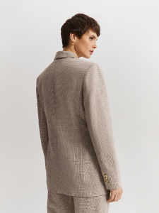 Однобортный жакет изо льна