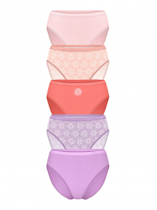 5-Pack Lace Cheeky Panties