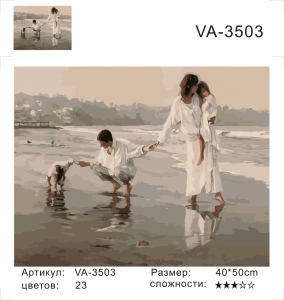 VA3503 Без подрамника картина по номерам 40*50
