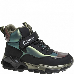 R737366231BK черн Ботинки деми для девочек (32-37)/8