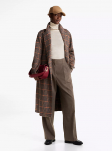 Flannel Relaxed Straight-Leg Pant