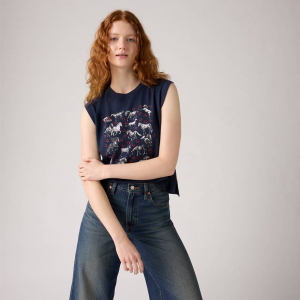 Graphic Boxy Tank Top