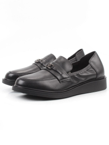 03-DEB103-1 BLACK Лоферы женские (натуральная кожа)