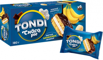 «Tondi», choco Pie банановый, 180г