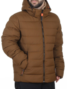 6584 BROWN Куртка мужская зимняя (200 гр. холлофайбер)